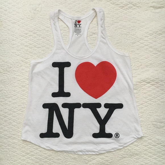I Love NY Racerback Tank Top Shirt Women’s Small - Picture 1 of 3